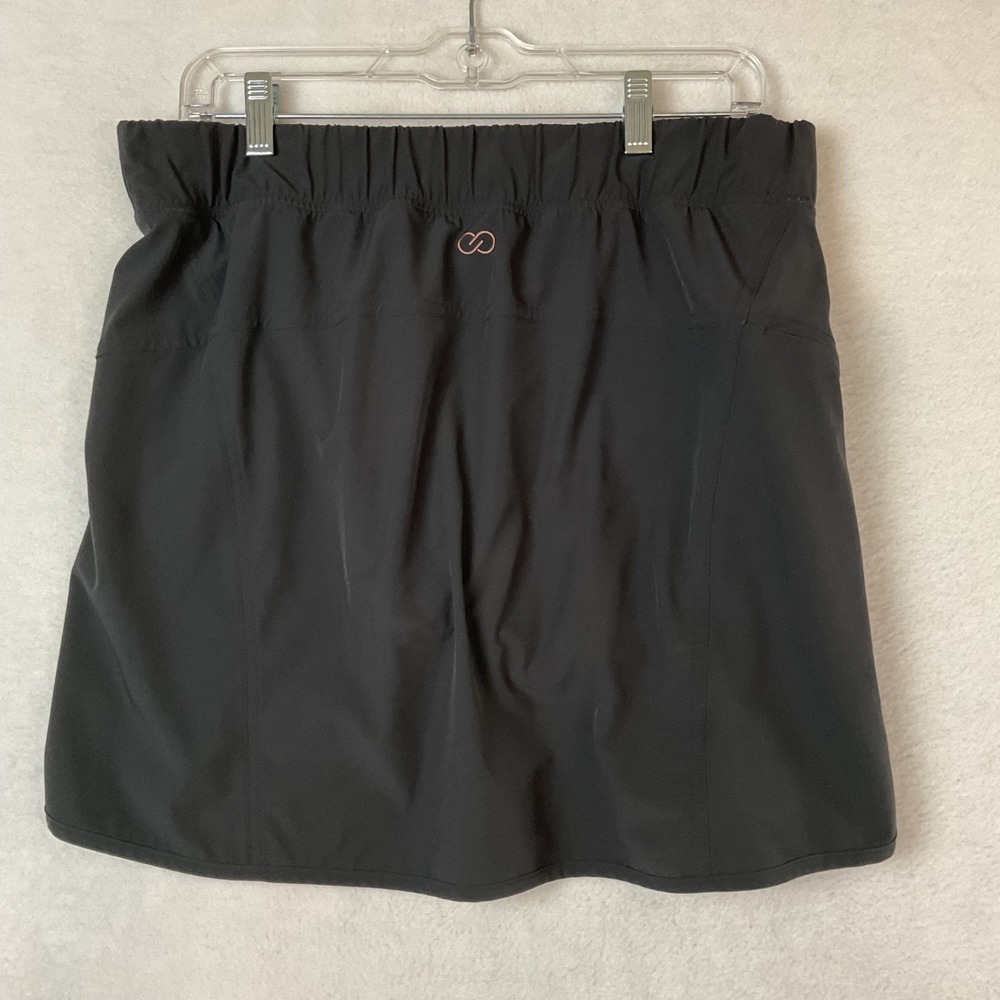 Calia by Carrie Underwood Womens Black Athletic Skort Zipper Pocket Size M - Picture 2 of 7